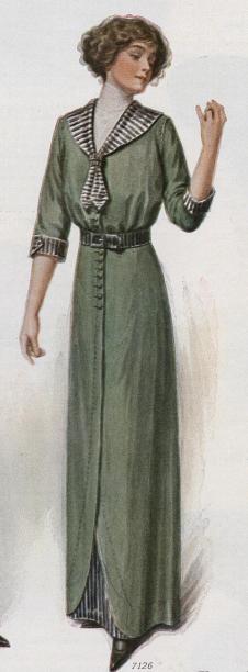 Green sailor dress