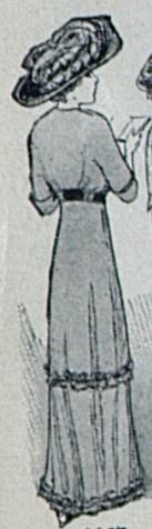 back view of 1912 dress