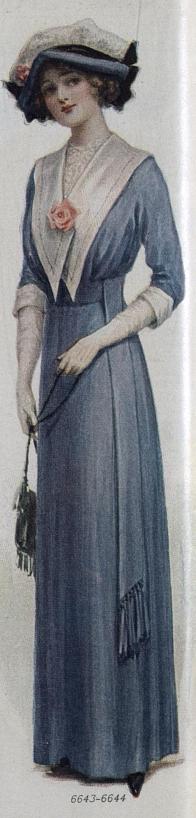 back view of 1912 dress