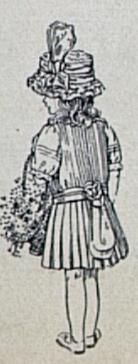 back view of 1912 flower girl dress