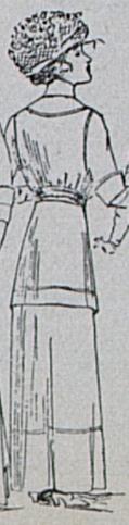 back view of 1912 dress