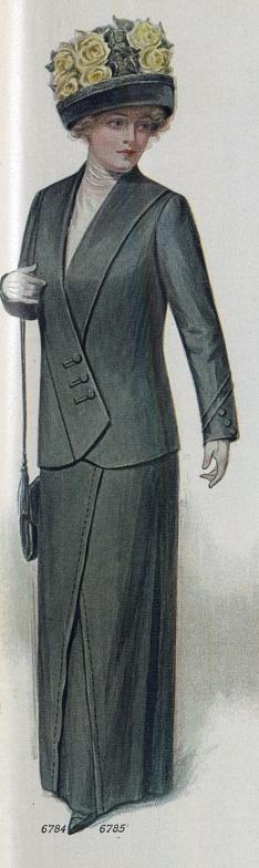 1912 woman's suit with hat