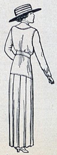 back view of 1912 outfit