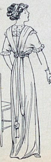back view of 1912 dress
