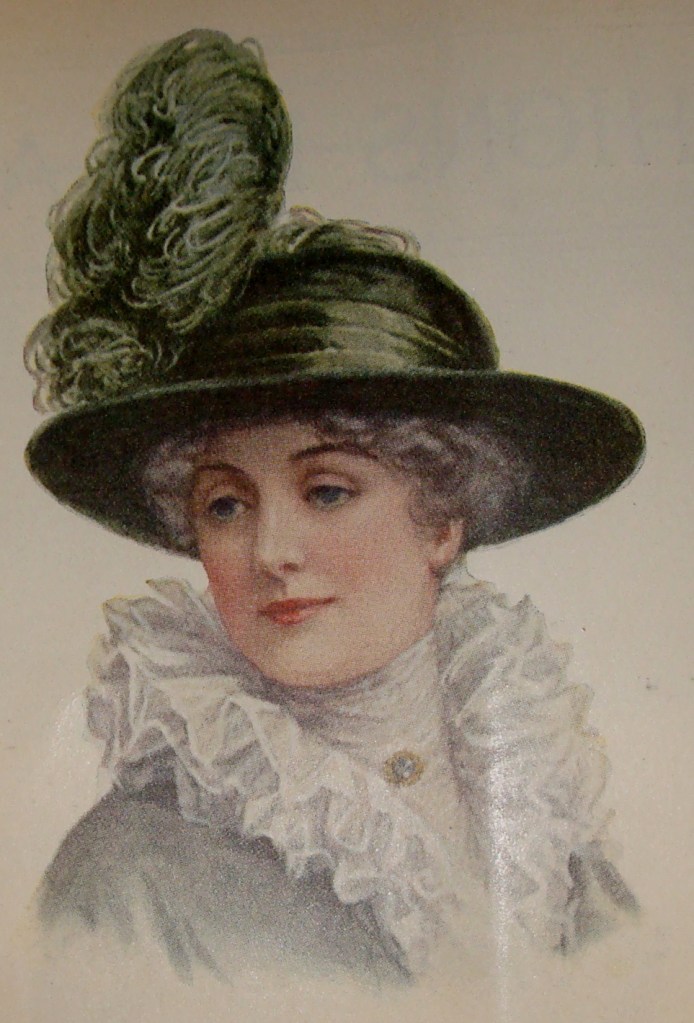 1912 hat with ostrich plume
