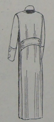 woman's overcoat-back view