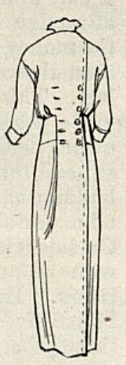 back view of 1913 dress