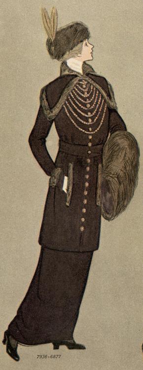 1913 women's winter suit